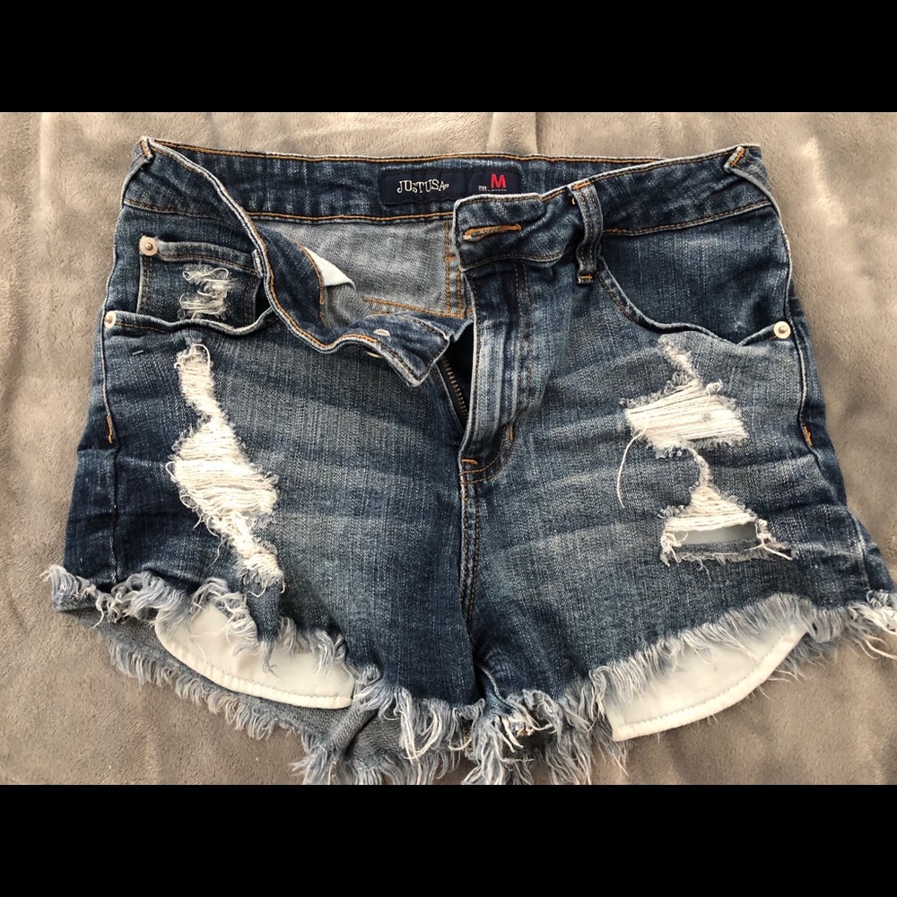 just usa high rise shorts